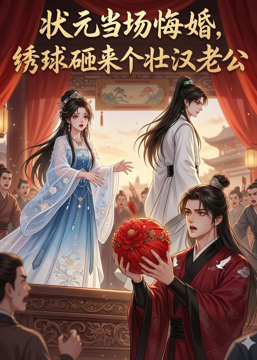 状元当场悔婚，绣球砸来个壮汉老公封面图