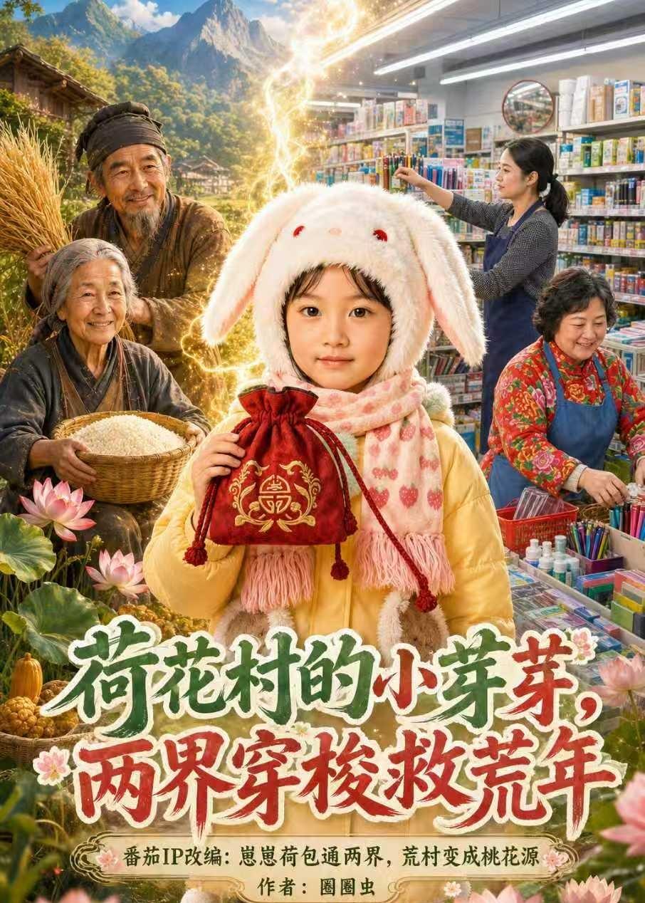 荷花村的小芽芽，两界穿梭救荒年封面图