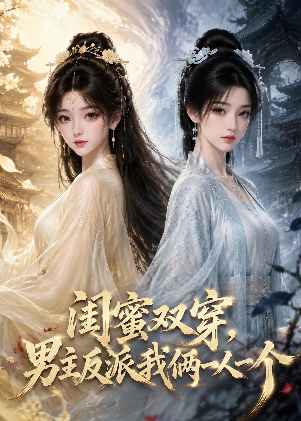 闺蜜双穿，男主反派我俩一人一个封面图