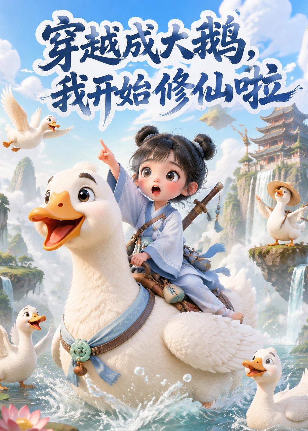 穿越成大鹅，我开始修仙啦封面图