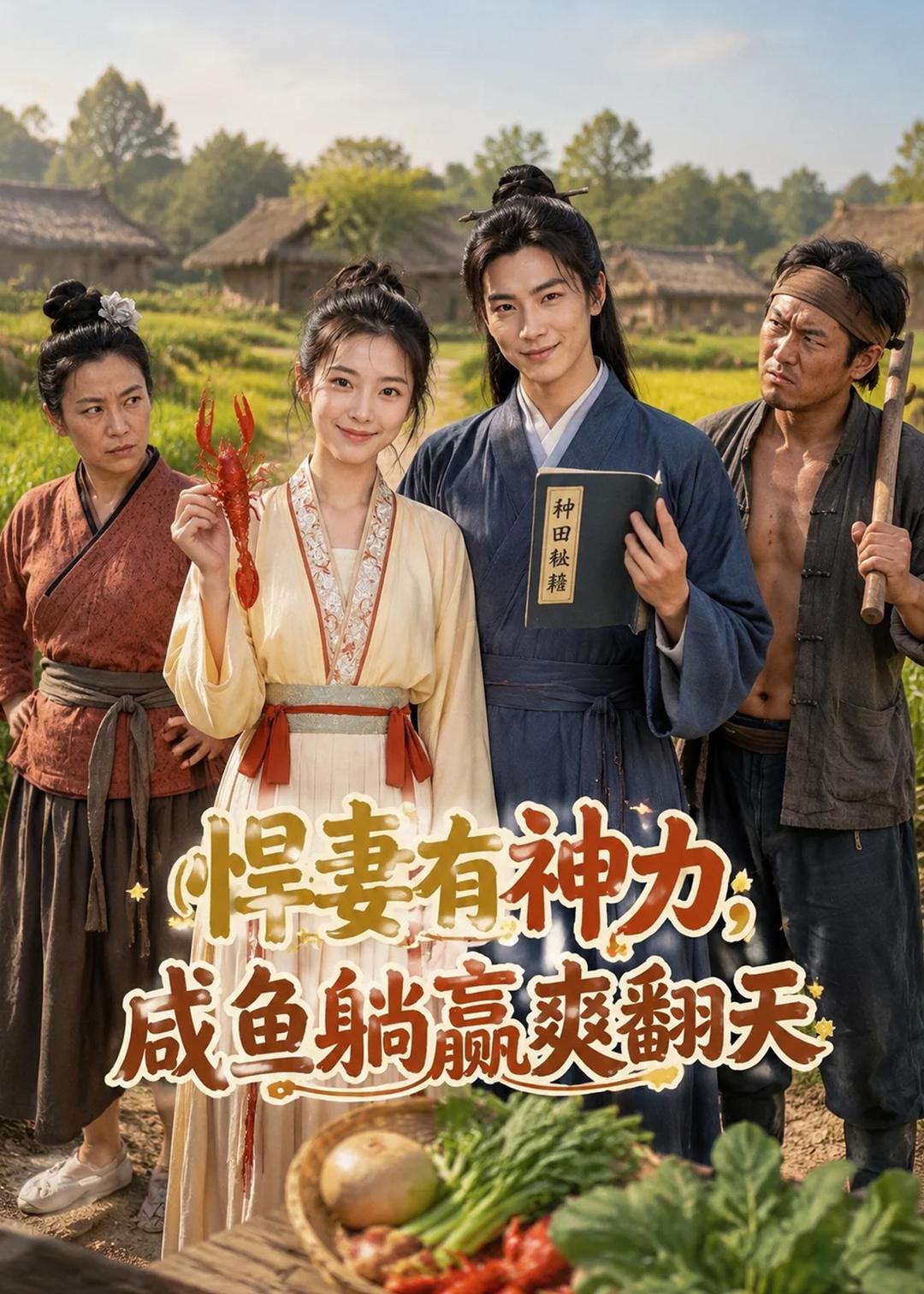 悍妻有神力，咸鱼躺赢赢翻天封面图