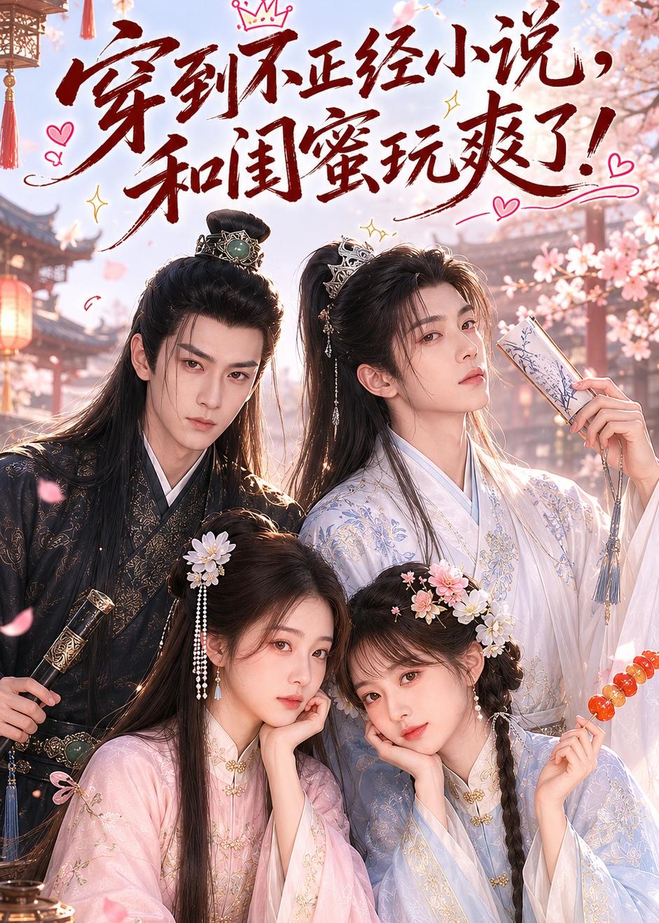 穿到不正经小说，和闺蜜玩爽了封面图