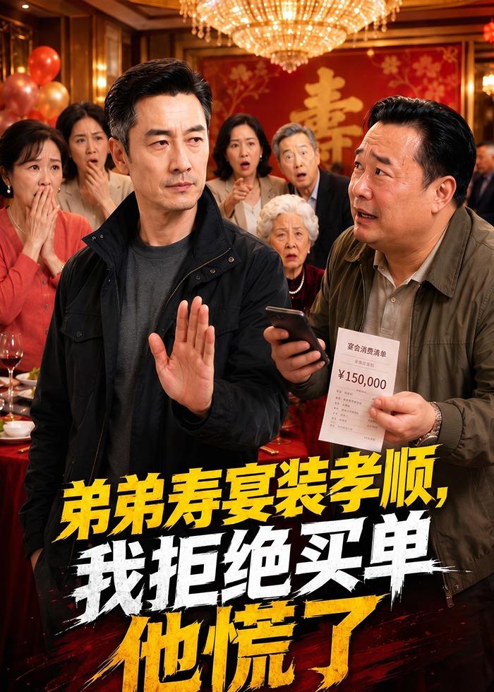 弟弟寿宴装孝顺，我拒绝买单他慌了封面图