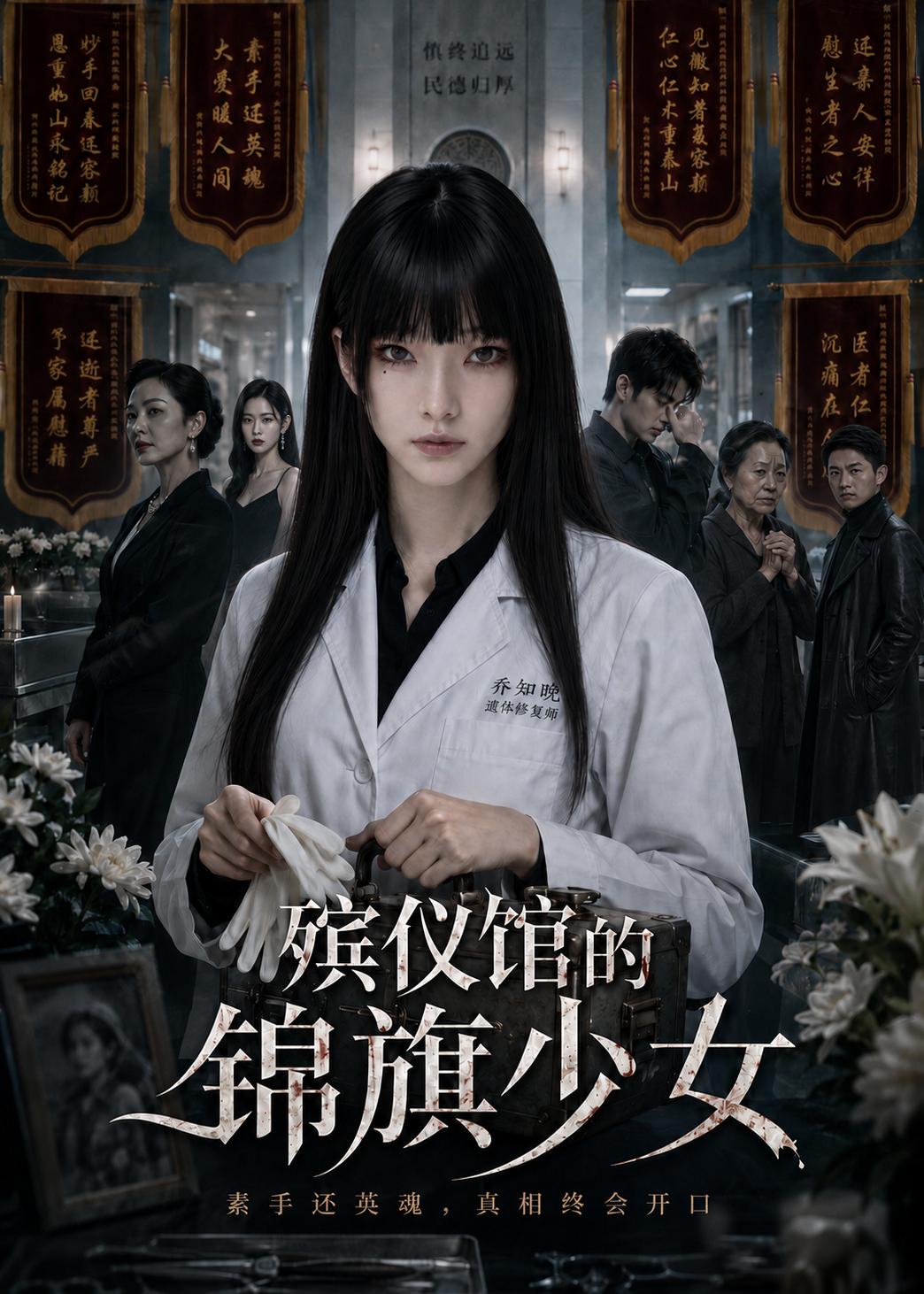 殡仪馆的锦旗少女封面图