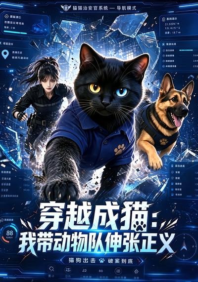 穿越成猫我带动物队伸张正义封面图
