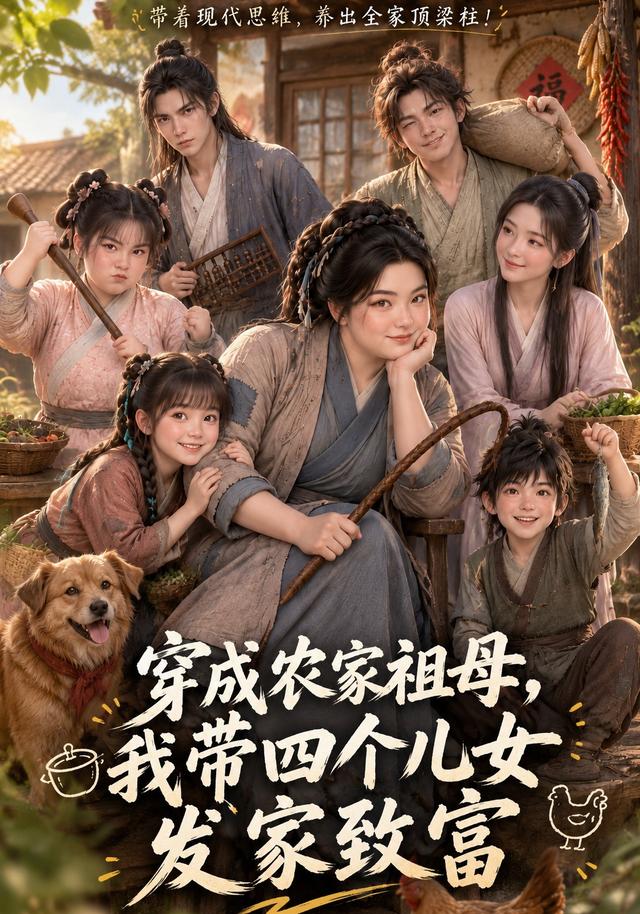 穿成农家祖母我带四个儿女发家致富封面图