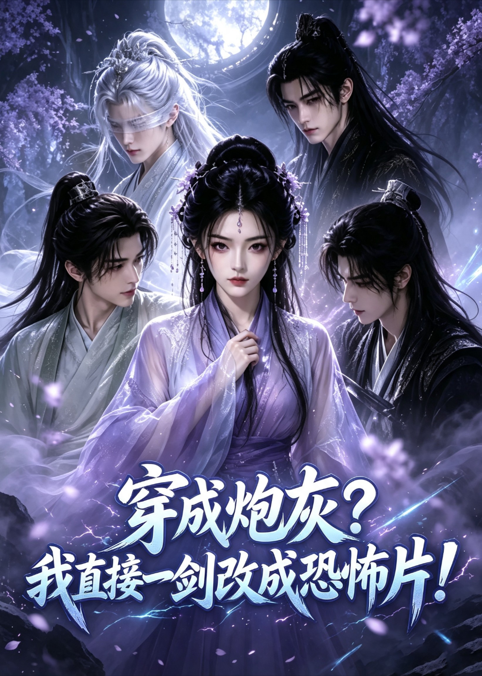 穿成炮灰我直接一剑改成恐怖片封面图