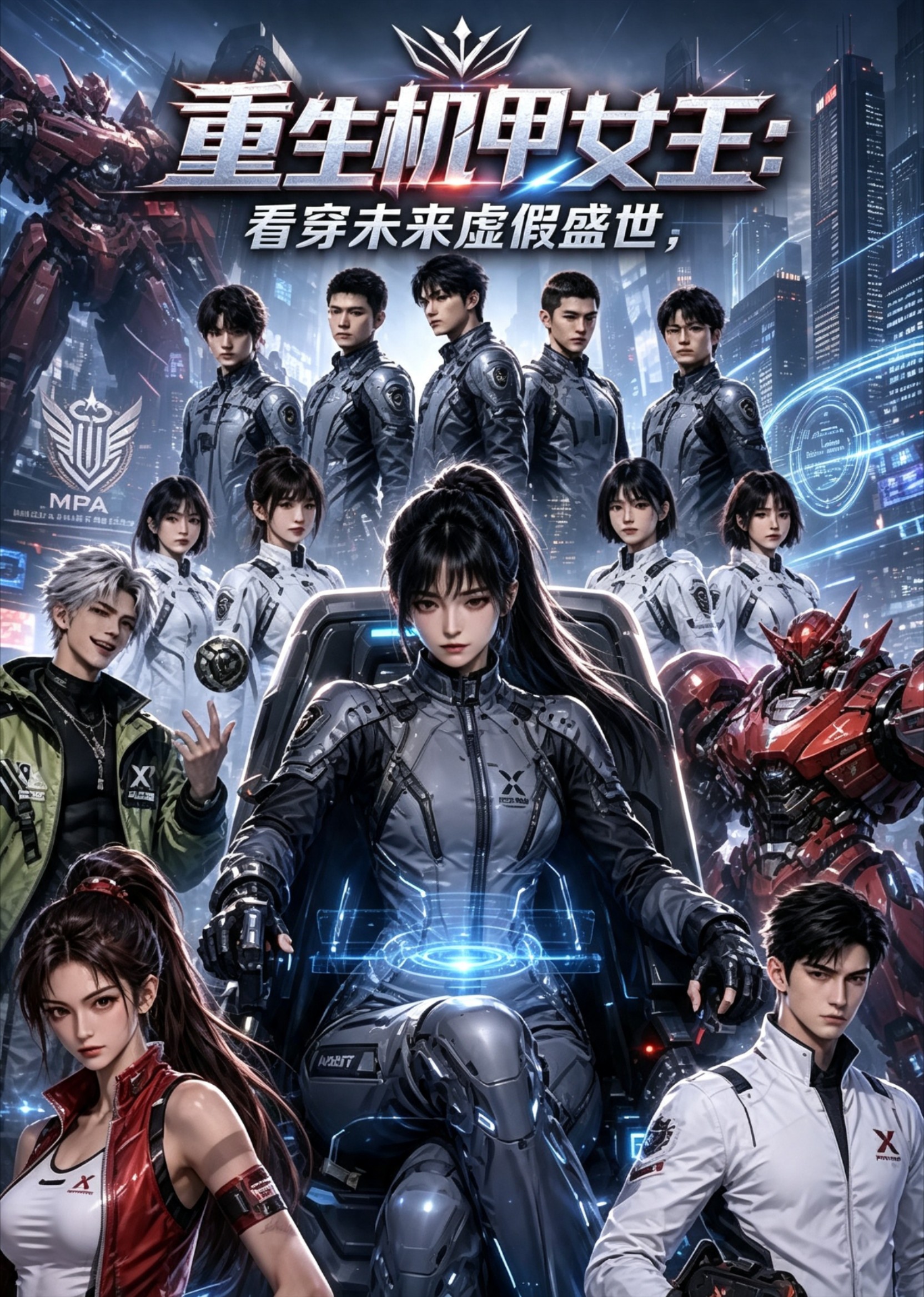 重生机甲女王看穿未来虚假盛世封面图
