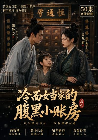 冷面女当家的腹黑小账房封面图