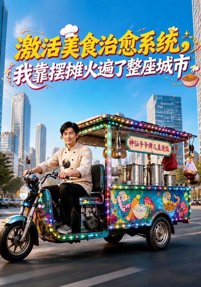 激活美食治愈系统我靠摆摊火遍了整座城市封面图